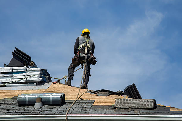 Professional Roof Replacement technician working in East Andover, NH